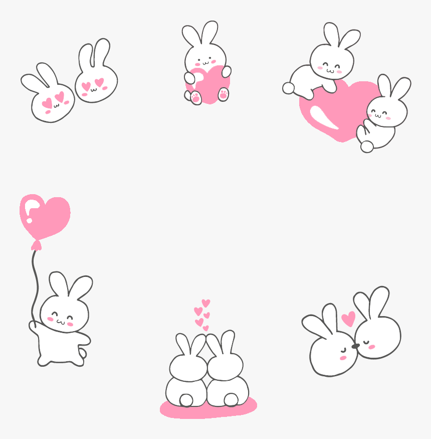 #bunny #cutebunny #frame #cute #cuteframe #bunnyframe, HD Png Download, Free Download