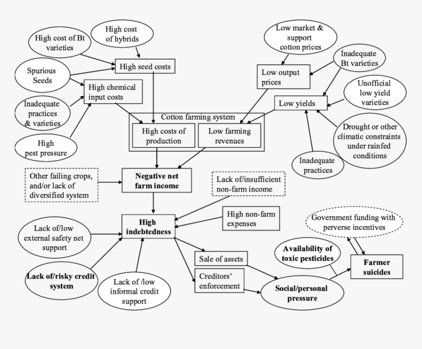 Indian Farmers - Farmers - Conceptual Framework On Farmers Suicides, HD Png Download, Free Download