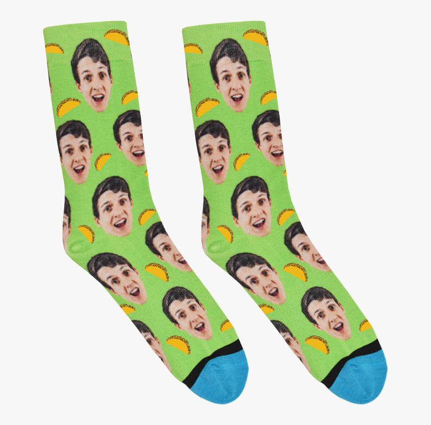 Transparent Cartoon Taco Png - Socks With Your Face On Them, Png Download, Free Download