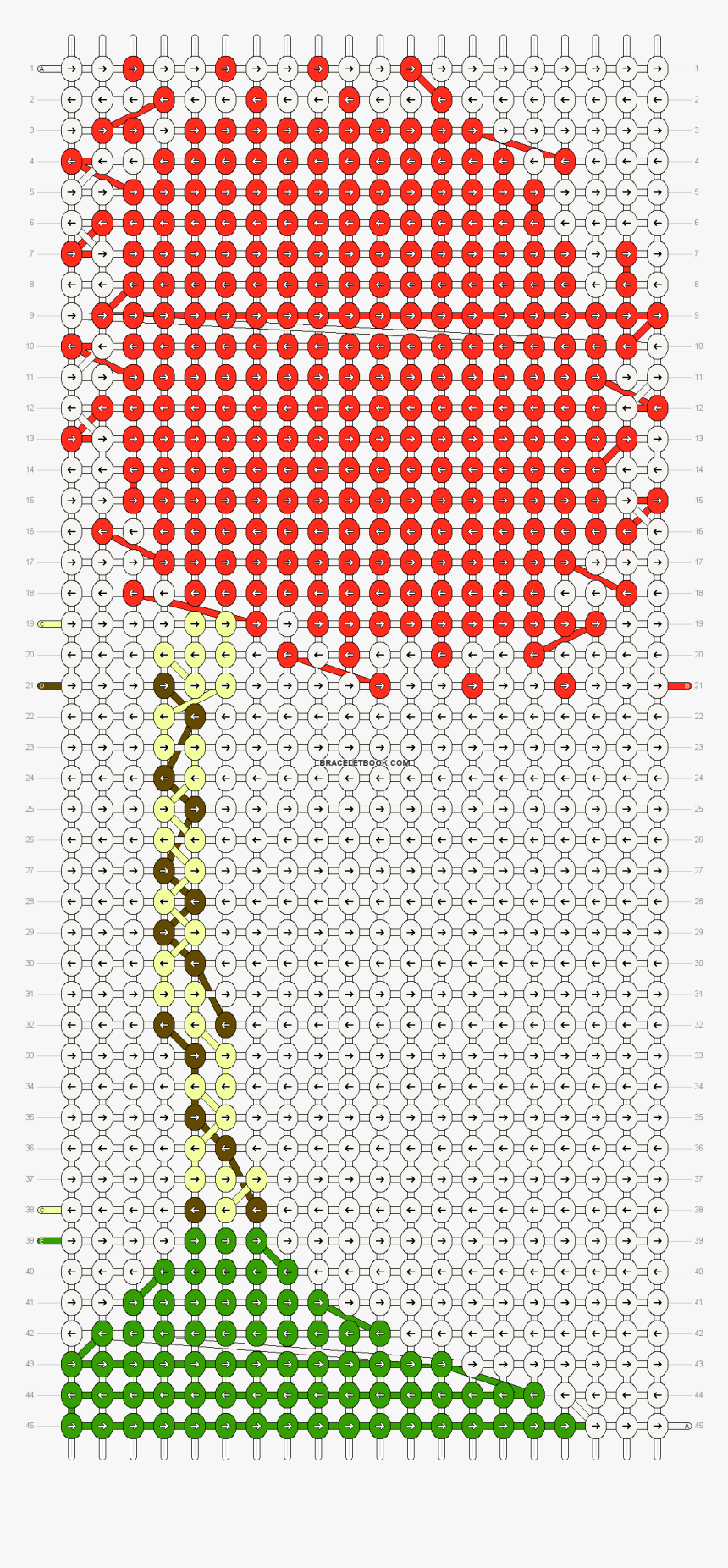 Alpha Pattern - Stitch Friendship Bracelet Pattern, HD Png Download, Free Download