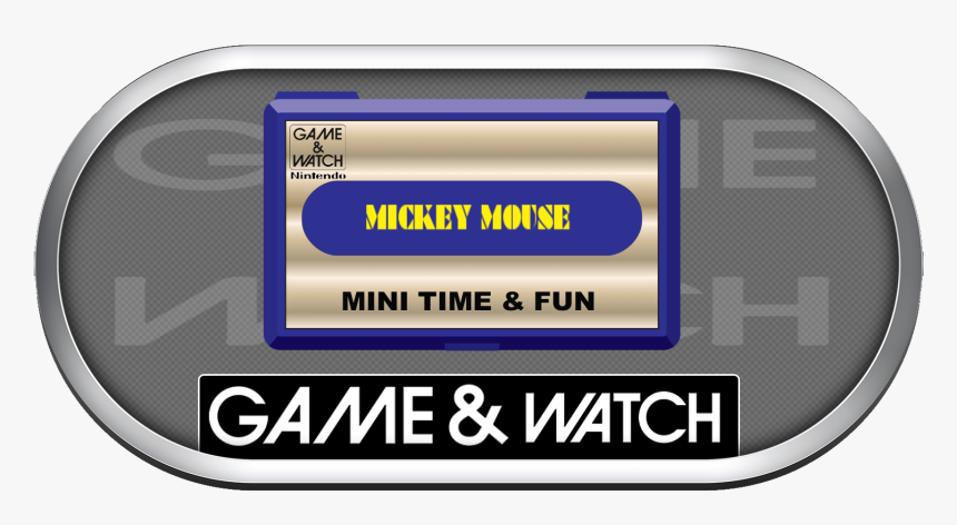Game & Watch Silver Ring Clear Game Logo Set, Credit - Game & Watch Collection, HD Png Download, Free Download