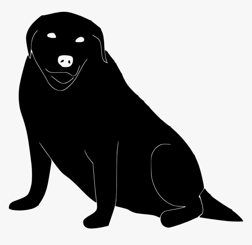 Whiskers Labrador Retriever Labradoodle Obesity Puppy - Fat Lab Silhouette, HD Png Download, Free Download