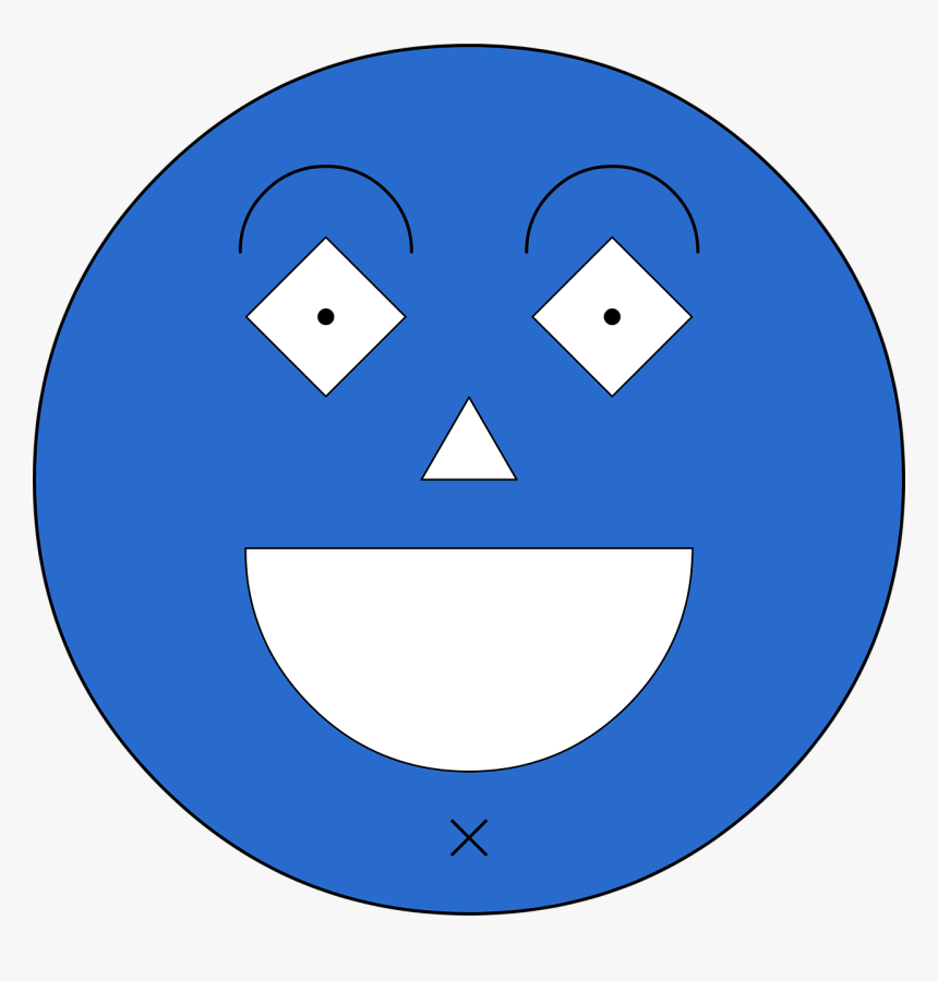 Trazando Formas Geométricas - Geometric Smiley Face, HD Png Download, Free Download