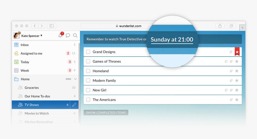 Introducing Smart Due Dates - Wunderlist Template, HD Png Download, Free Download