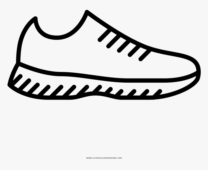 Zapatos Para Correr Página Para Colorear - Dibujos De Zapatos Coloreados, HD Png Download, Free Download