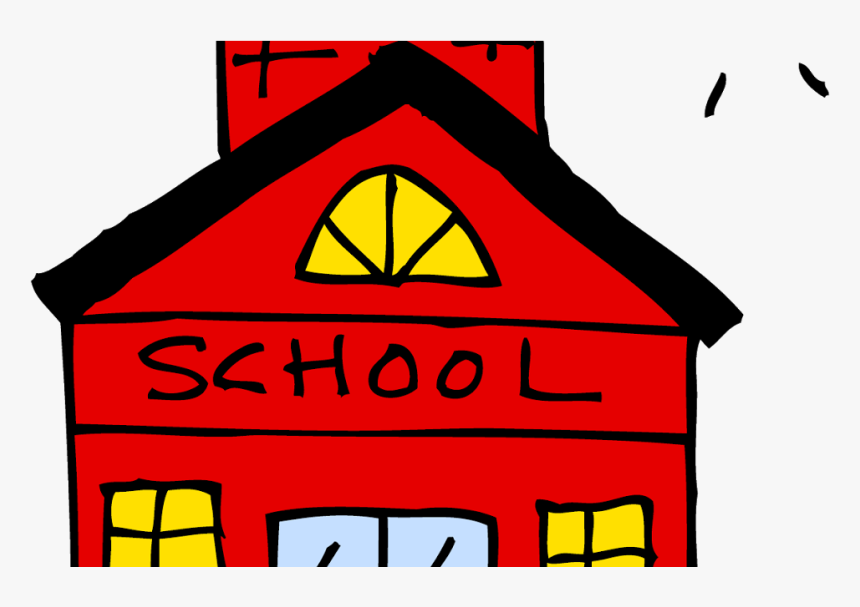 School House Picture - Transparent Background School Clipart, HD Png Download, Free Download