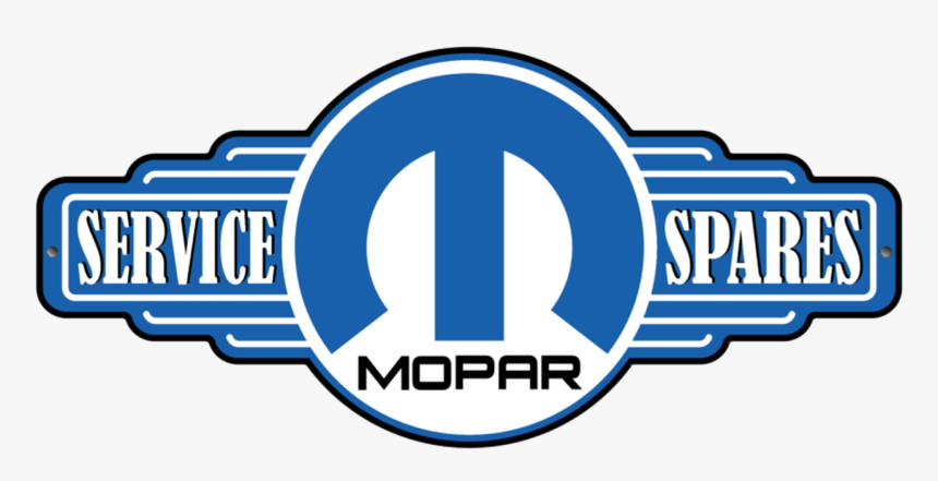 Mopar M Logo Service & Spares Station Style Tin Sign - Mopar Symbol, HD Png Download, Free Download