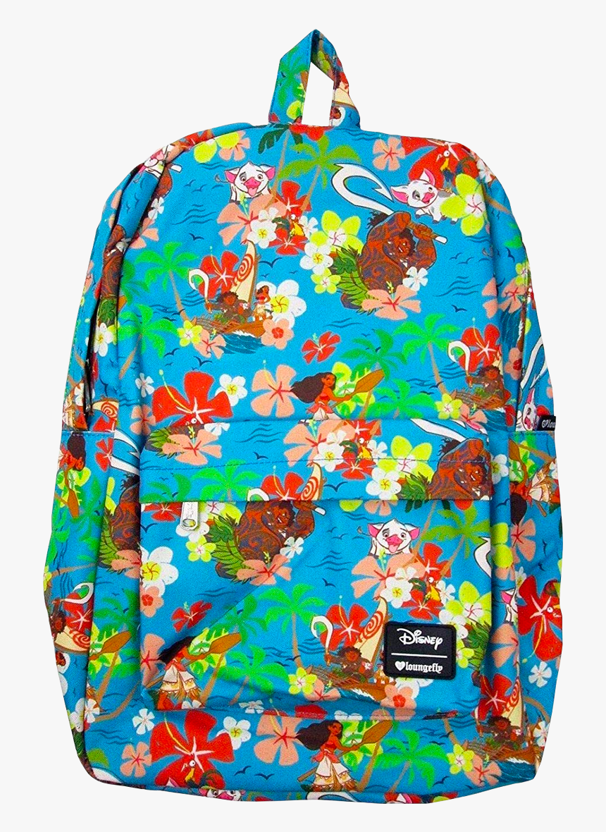 Moana Floral Print 17” Backpack - Garment Bag, HD Png Download, Free Download