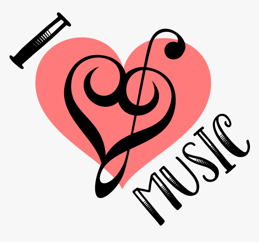 I Love Music Svg - Love Music, HD Png Download, Free Download