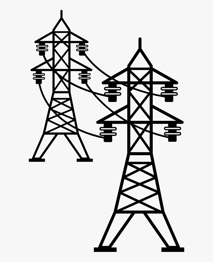 Electric Power Transmission High Electricity Overhead - Transmission Line Png, Transparent Png, Free Download