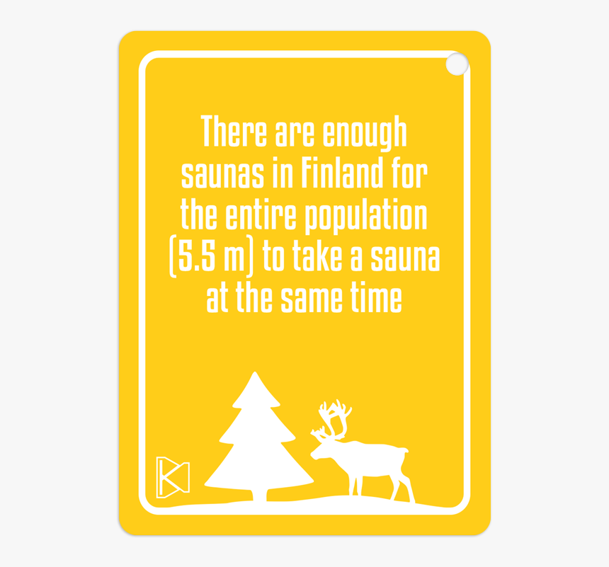Fun Facts About Finnish Sauna - Reindeer, HD Png Download, Free Download