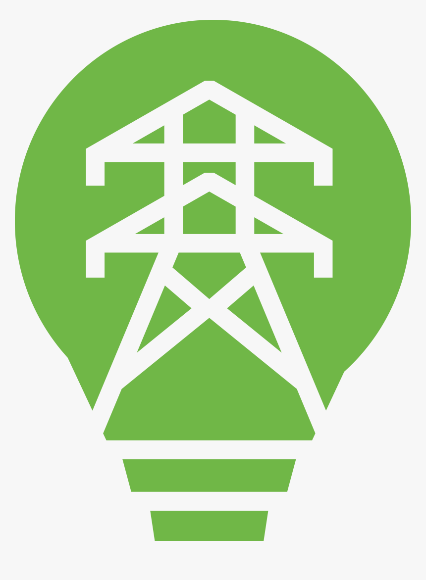 A Bulb With A Power Line Graphic Drawn Inside - Electricity Icon, HD Png Download, Free Download