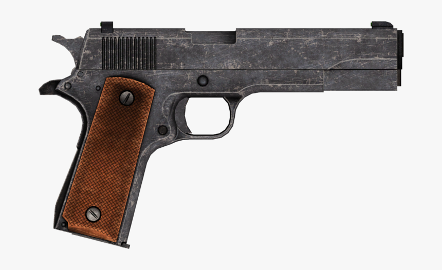 Transparent Gun Fire Effect Png - Fallout New Vegas 45 Auto Pistol, Png Download, Free Download
