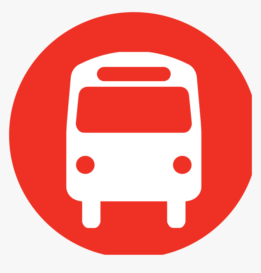 Red Bus Icon - Bus Stop Icon Png, Transparent Png, Free Download