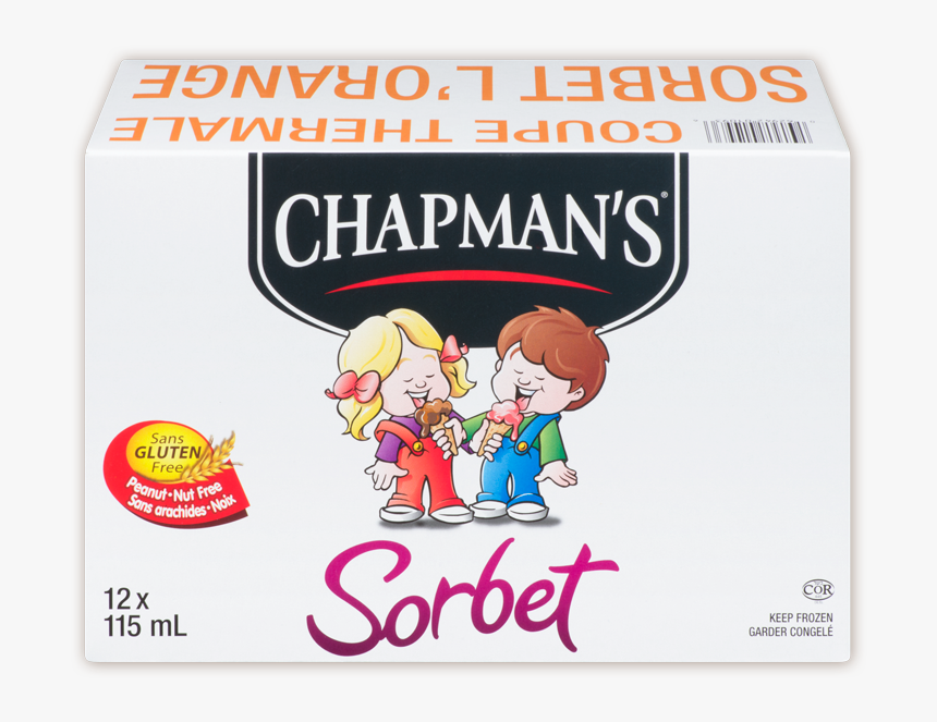 Chapman"s Orange Sorbet - Cartoon, HD Png Download, Free Download