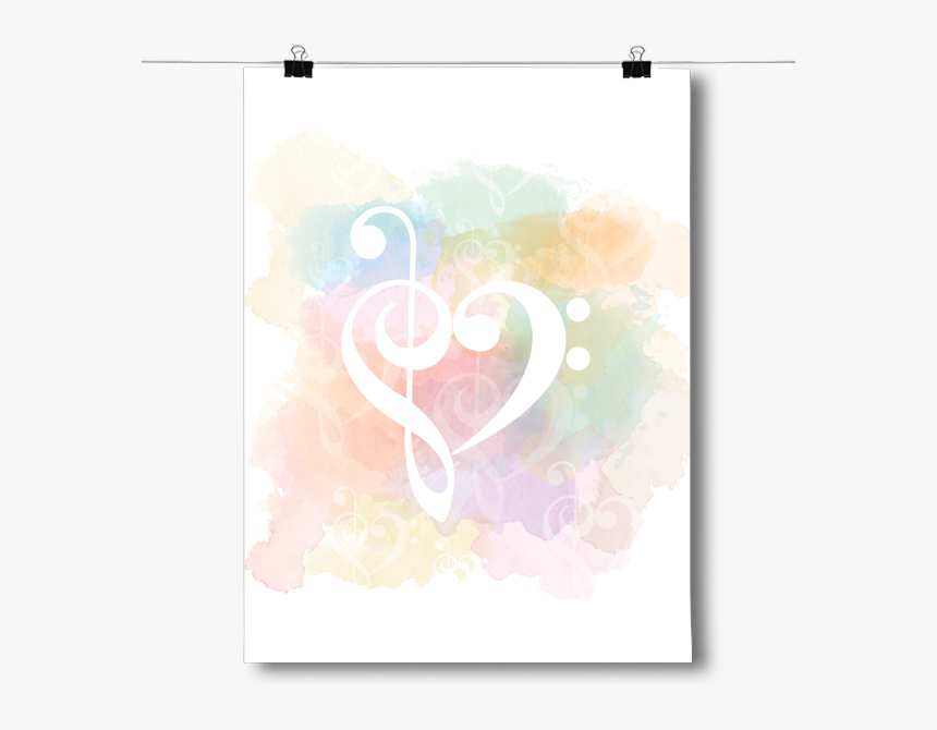 Treble Clef - Heart - Heart, HD Png Download, Free Download