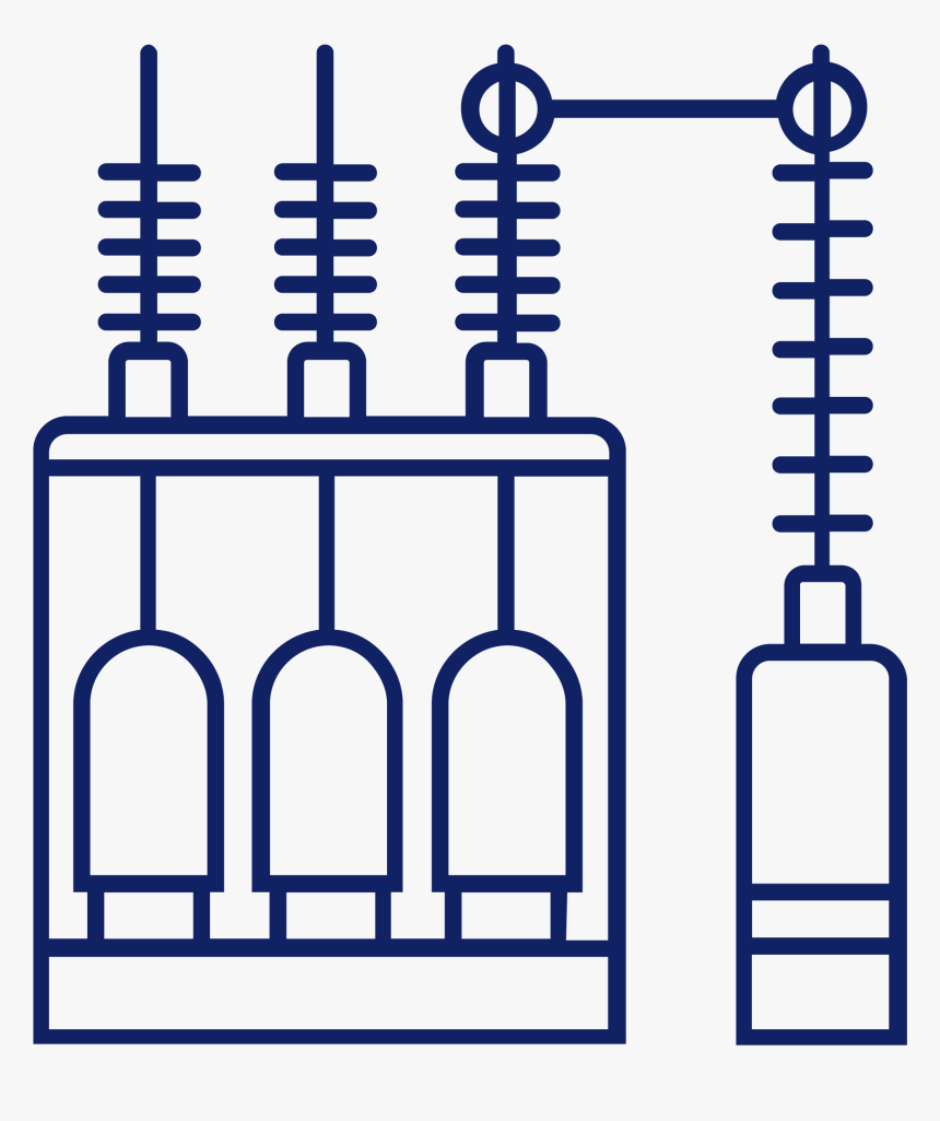 Transformer Electrical Drawing Clipart , Png Download - Electric Substation Icon Png, Transparent Png, Free Download