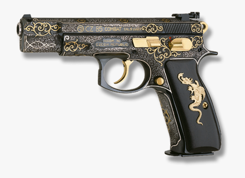 Gun Pirates Of The Caribbean Png Image - Black And Gold Gun, Transparent Png, Free Download