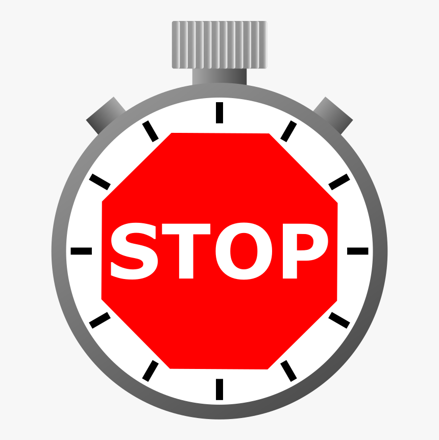 Sets And Stops Server Time On Restart - Transparent Stop Sign Clip Art, HD Png Download, Free Download