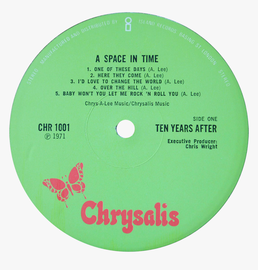 Chr 1001 Ten Years After Label - Chrysalis Records, HD Png Download, Free Download