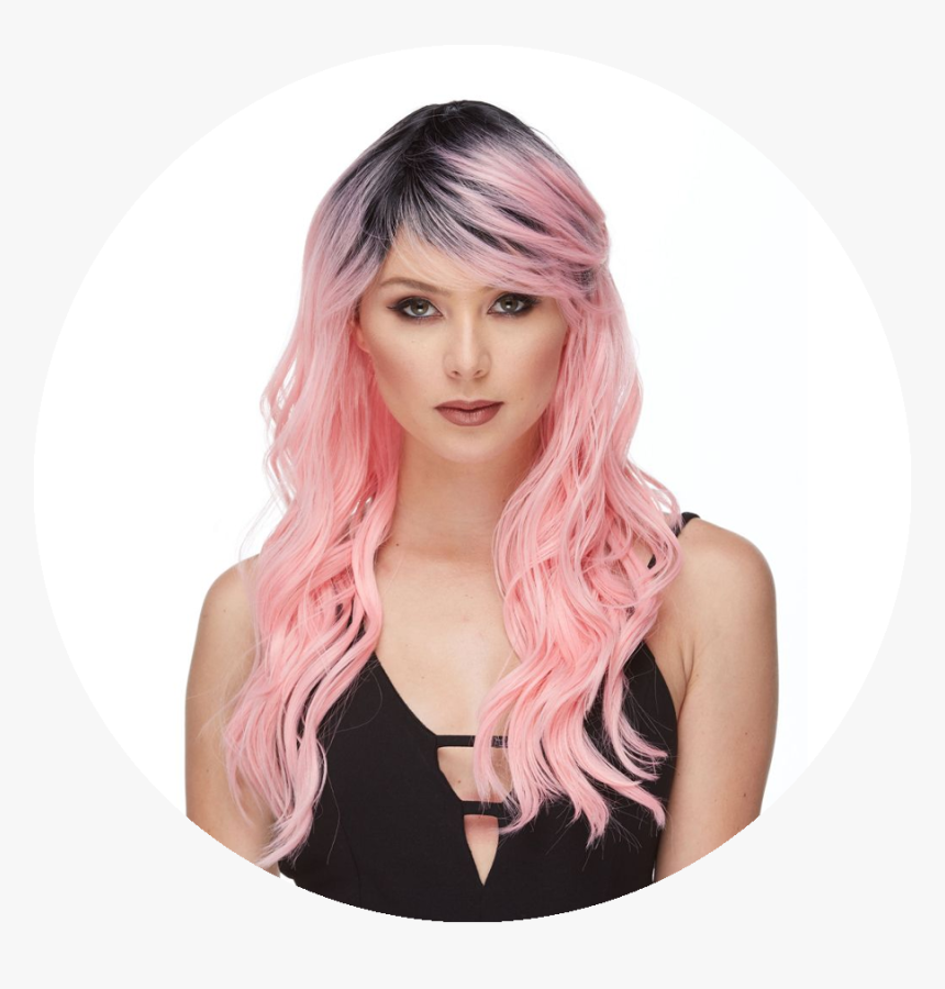 Ombre Pink Wig, HD Png Download, Free Download