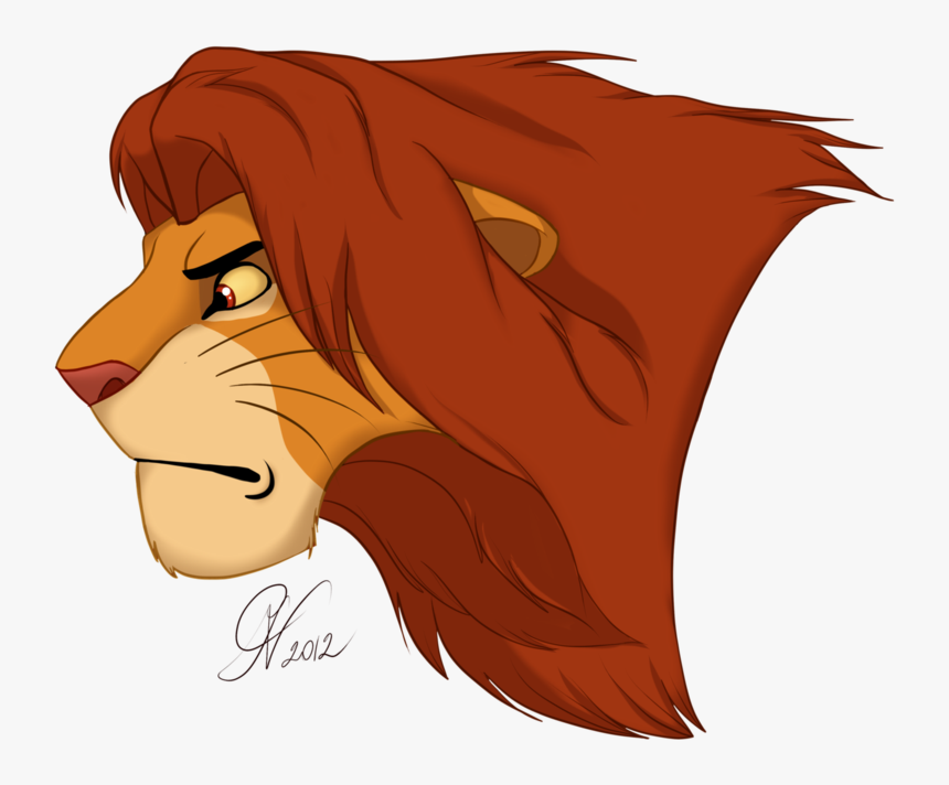 Lion King Simba Profile , Png Download - Lion Caught The Mouse, Transparent Png, Free Download