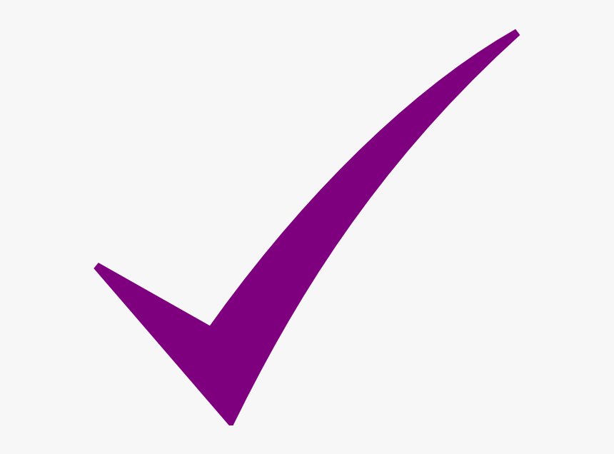 Vector Check Mark - Check Mark Purple, HD Png Download, Free Download