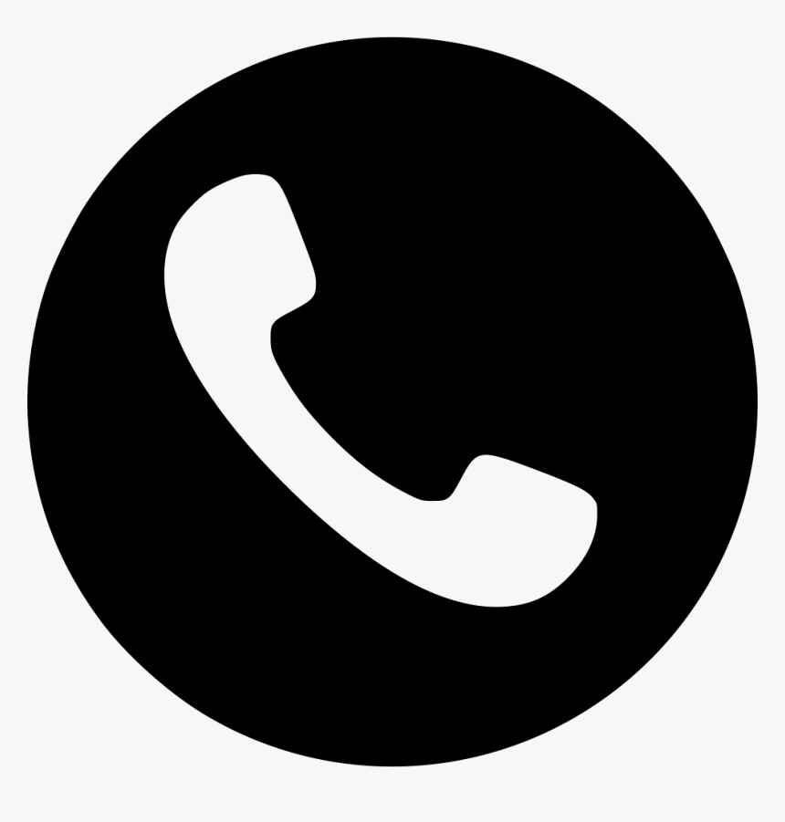 Handset Round Circle Comments - Phone Number Icon Png, Transparent Png ...