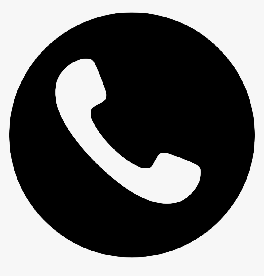 Handset Round Circle Comments - Phone Number Icon Png, Transparent Png, Free Download