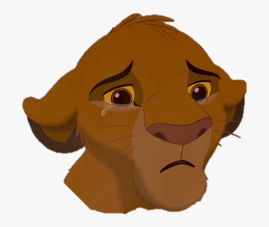 Transparent Simba Clipart - Lion King Simba Looks Sad, HD Png Download, Free Download