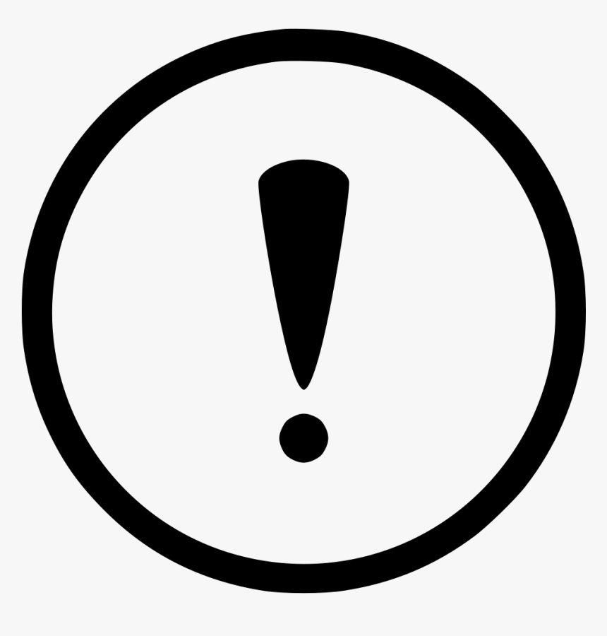 Warning Error Notice Round Sign - Warning Round Icon Png, Transparent Png, Free Download