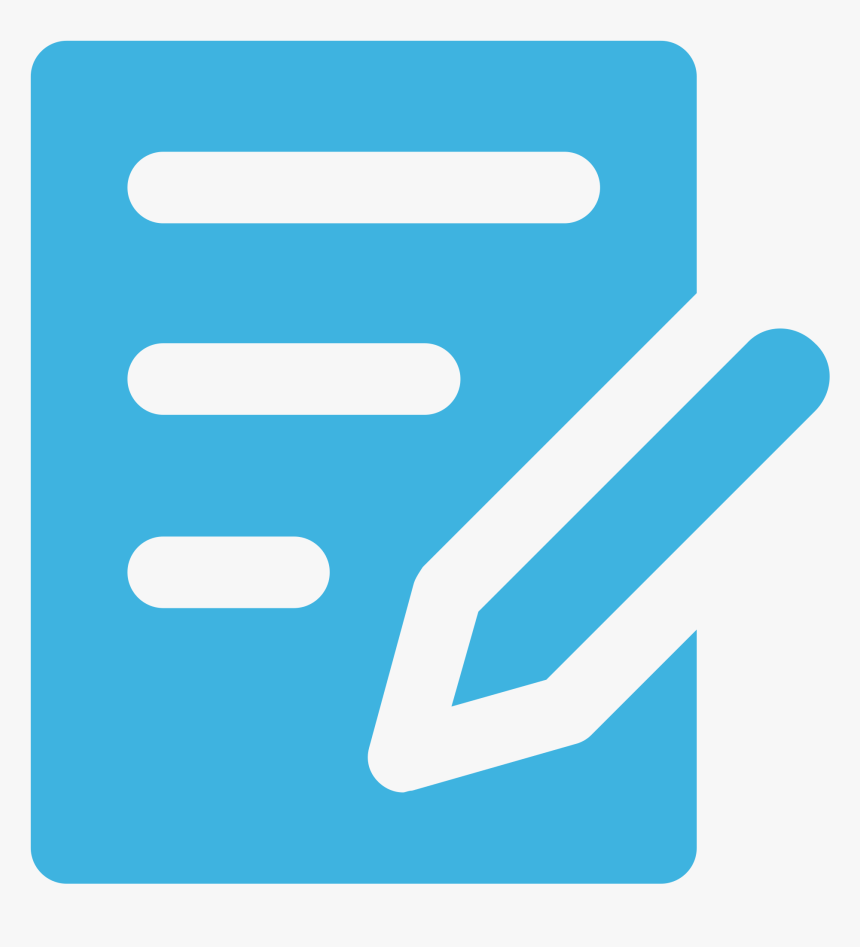 Write Icon Png Blue , Png Download - Write Icon Png Blue, Transparent Png, Free Download