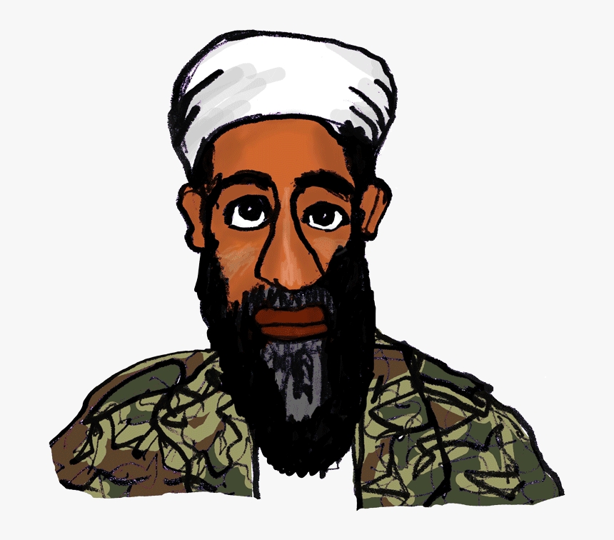 Osama Bin Laden Png - Osama Bin Laden Caricatura, Transparent Png, Free Download