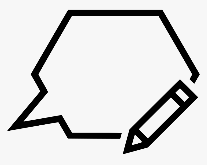 Message Edit Write Writing Bubble Pen Pencil Conversation - Pencil Icon, HD Png Download, Free Download