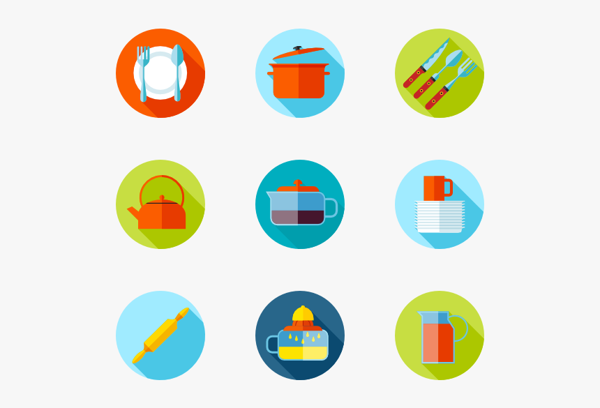 Essential Set - Round Icon Kitchen, HD Png Download, Free Download