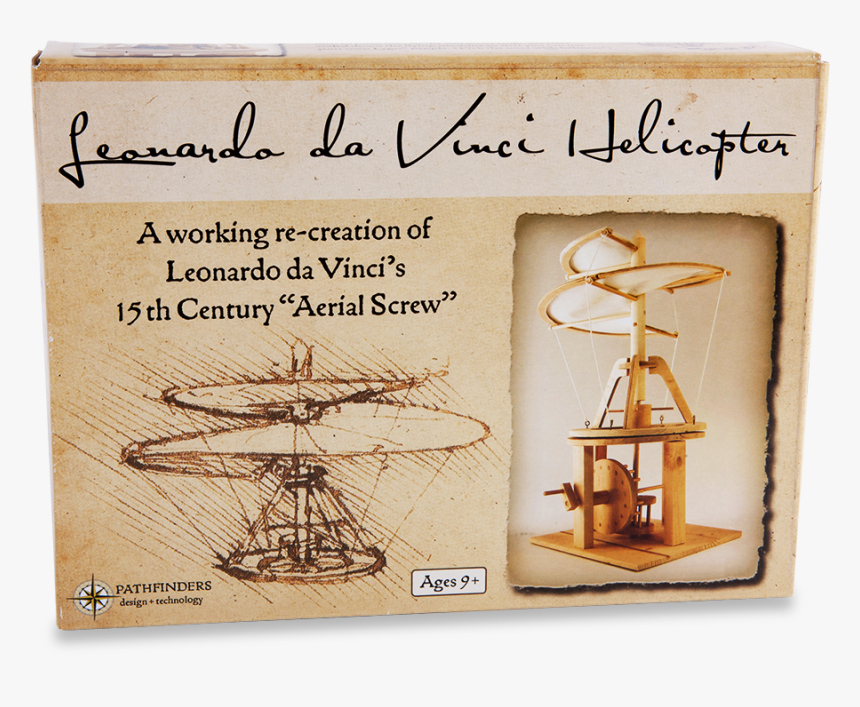 Leonardo Da Vinci Helicopter - Helikopter Leonardo Da Vinci, HD Png Download, Free Download