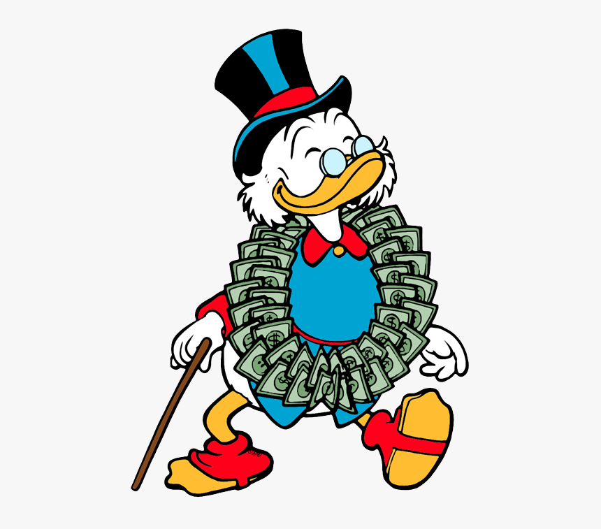 Transparent Ducktales Png - Scrooge Mcduck Dollar Painting, Png Download, Free Download