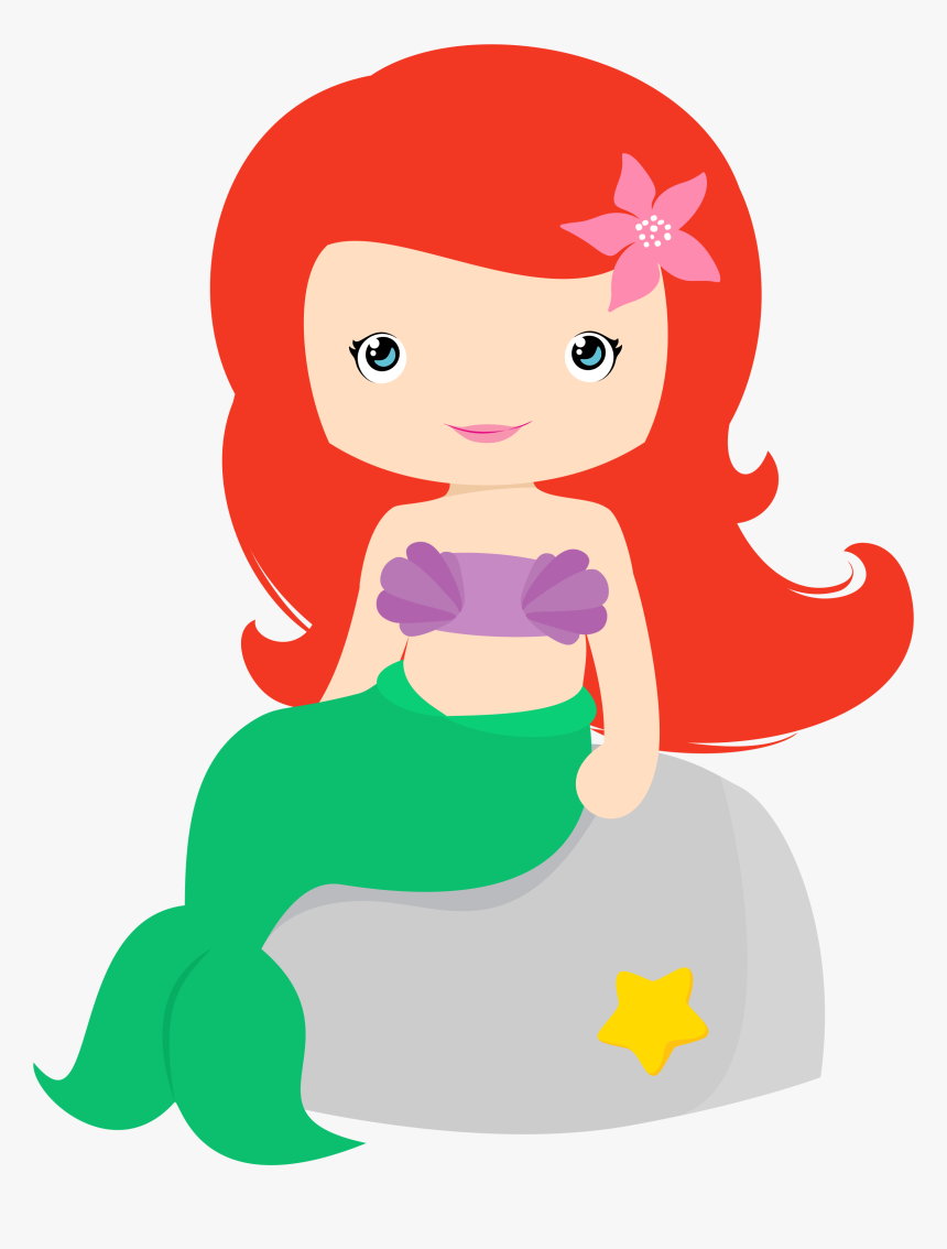 Clipart De La Sirenita Sirenita Mermaid - Sirenita Bebe, HD Png Download, Free Download