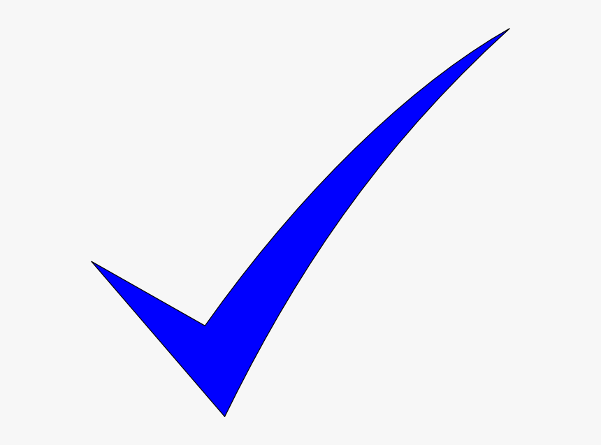 Blue Check Mark Transparent Background, HD Png Download, Free Download