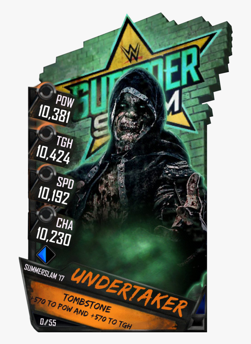 Supercard Undertaker R10 Summerslam Supercard Undertaker - Undertaker Wwe Supercard, HD Png Download, Free Download