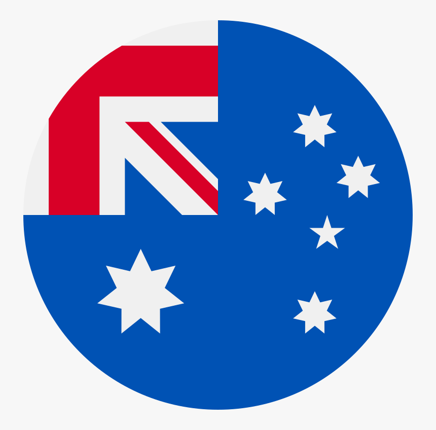 Australia Flag Icon Round - Australia Flag Circle Png, Transparent Png, Free Download