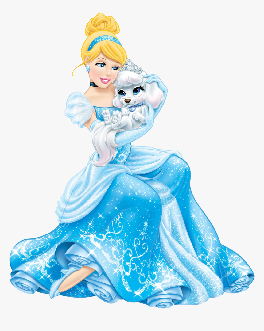 Disney Princess Cinderella With Cute Puppy Transparent - Disney Princess Cinderella Png, Png Download, Free Download