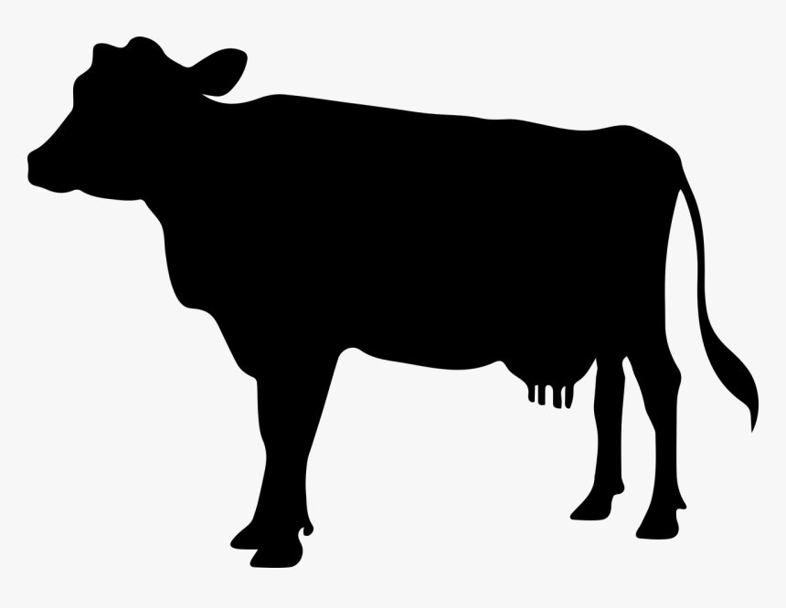 Cow Silhouette Clip Art Free At Getdrawings - Lion Silhouette, HD Png Download, Free Download