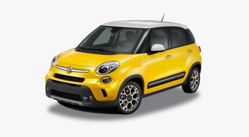 Transparent Clipart Image Fiat 1 Png Sport Model Car - 2014 Yellow Fiat 500l, Png Download, Free Download