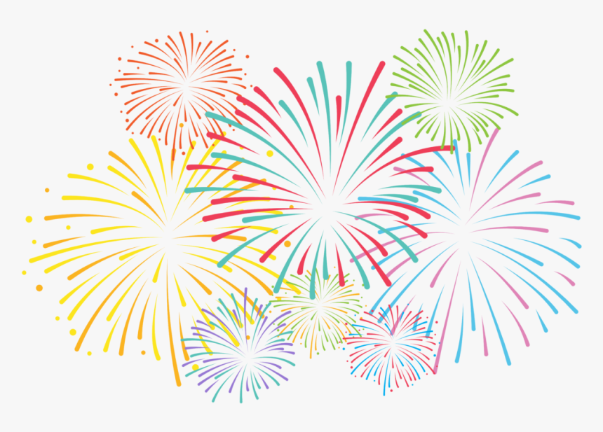 Pin Fireworks Clipart Black And White Transparent - Transparent Background Fireworks Clipart Png, Png Download, Free Download