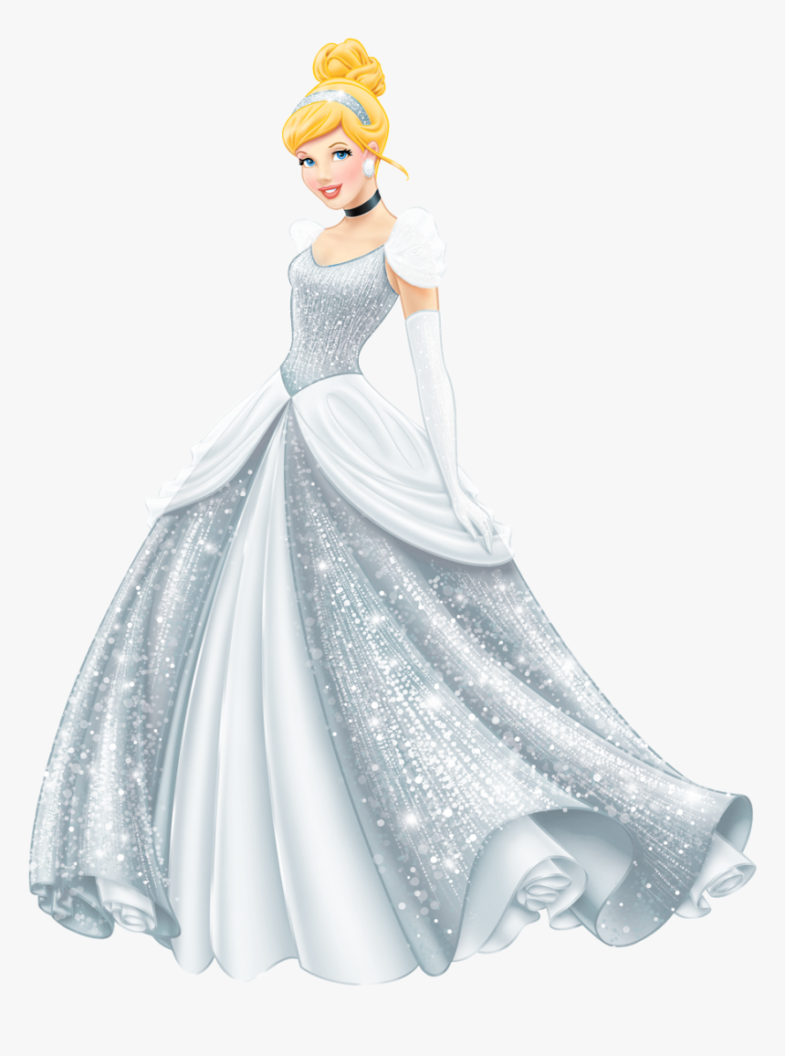 Transparent Beautiful Princess Cinderella Png Image - Princess White Dress Disney, Png Download, Free Download