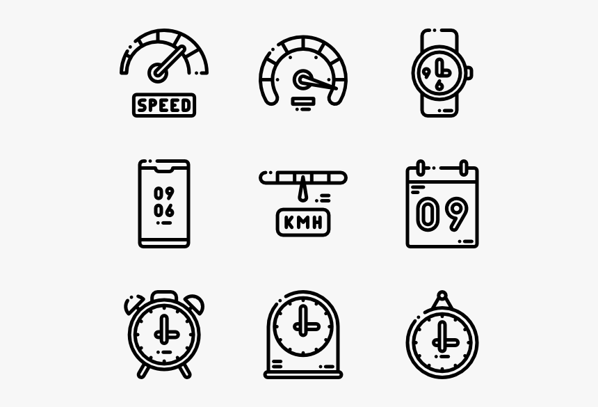 Speedometer & Time - Design Vector Icon, HD Png Download, Free Download