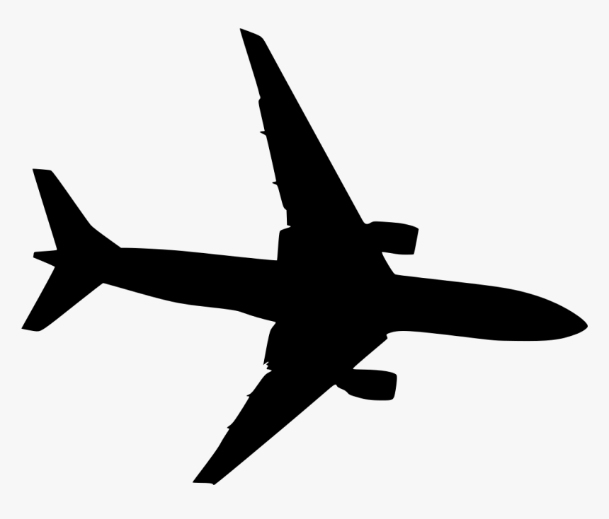 Monochrome - Plane With Clear Background, HD Png Download, Free Download