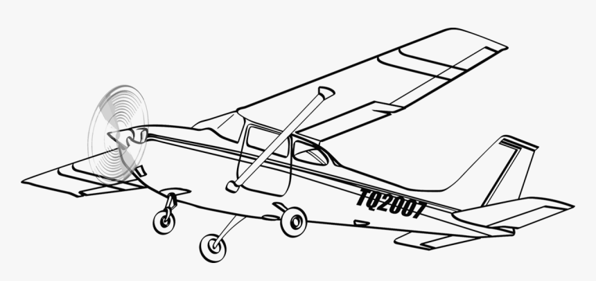 Transparent Plane Drawing Png - Cessna 172 Clip Art, Png Download, Free Download