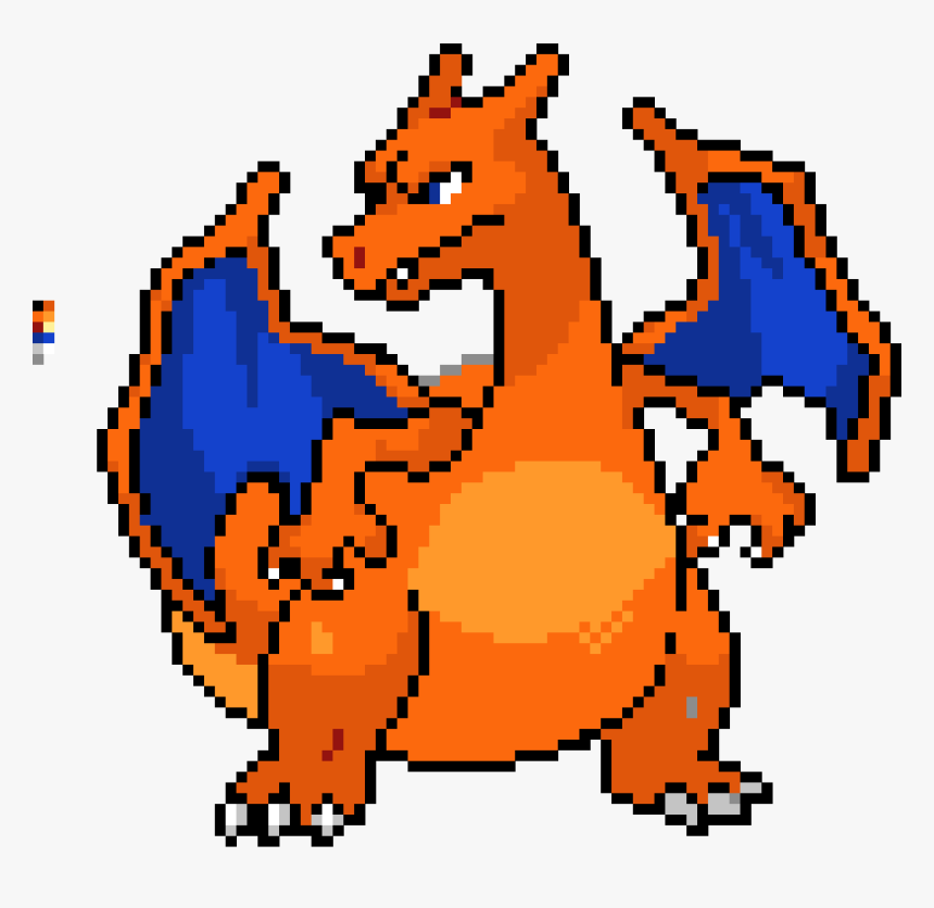 Charizard Pixel Art, HD Png Download, Free Download